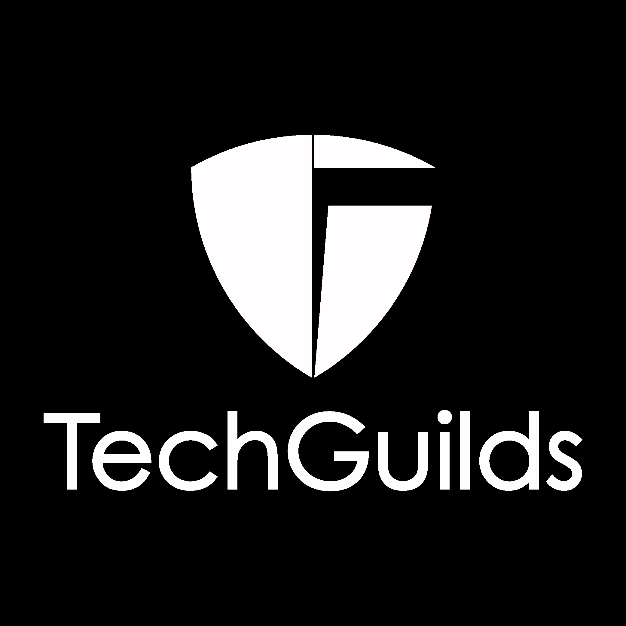 TechGuilds White Logo Vector Logo